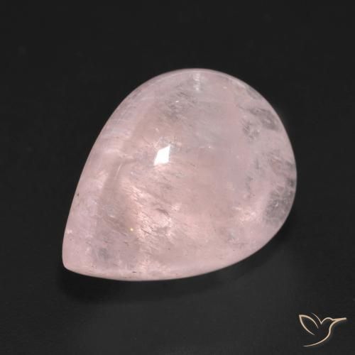 Morganite Rose clair naturelle En forme de poire, 10.00 ct, Transparent