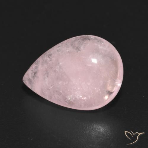 Morganite Rose pêche léger naturelle En forme de poire, 4.31 ct, Transparent
