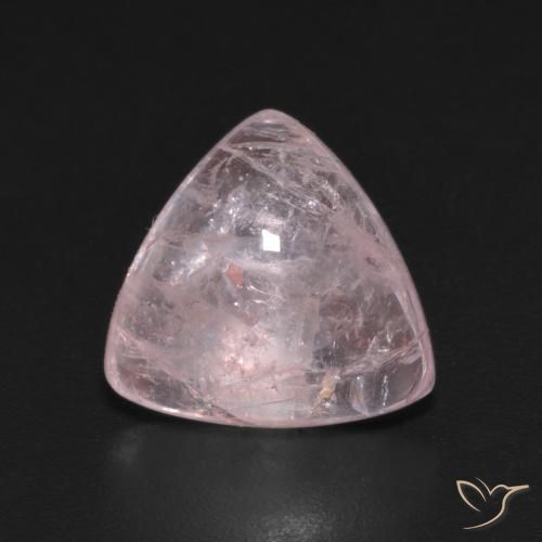 4.11ct Naturel Rose corail Morganite, Trillion, Transparent