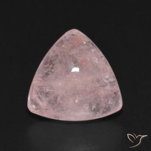 4.18ct Naturel Rose corail léger Morganite, Trillion, Transparent