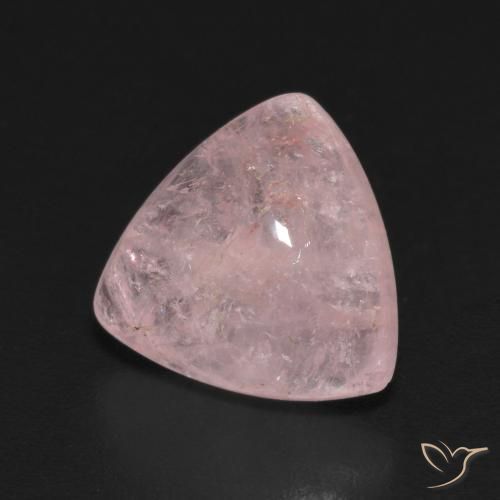 Morganite Rose corail léger naturelle Trillion, 4.18 ct, Transparent