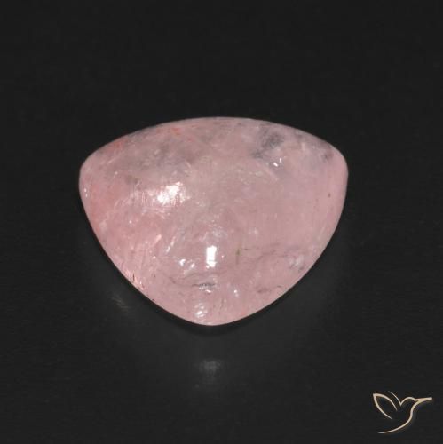 Morganite Rose corail léger naturelle Trillion, 4.18 ct, Transparent