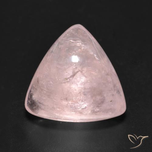 7.14ct Naturel Rose Morganite, Trillion, Transparent