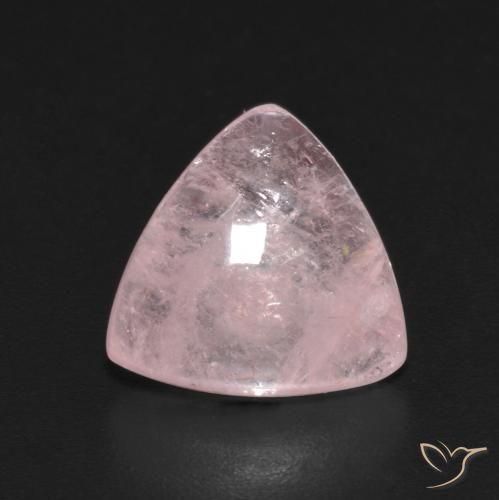 3.93ct Naturel Rose corail Morganite, Trillion, Transparent