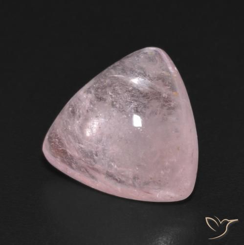 Morganite Rose corail naturelle Trillion, 5.33 ct, Transparent