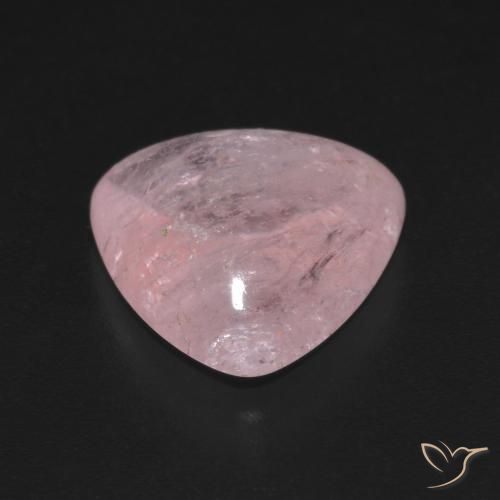 Morganite Rose corail naturelle Trillion, 5.33 ct, Transparent