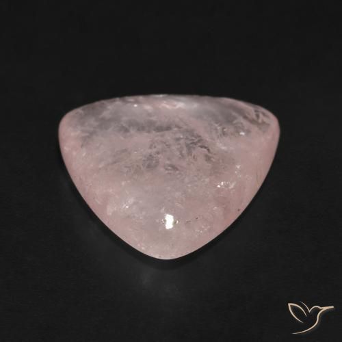 Morganite Rose corail léger naturelle Trillion, 5.37 ct, Transparent