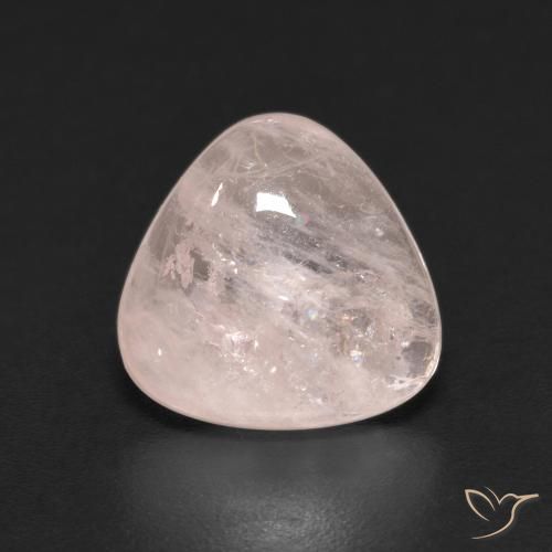 3.01ct Naturel Flamant rose Morganite, Trillion, Transparent