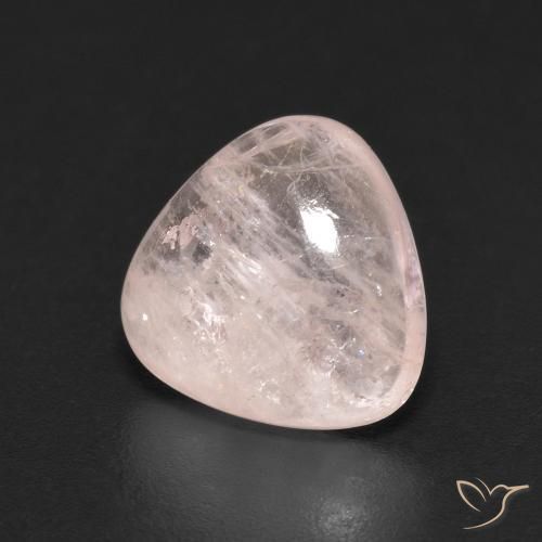 Morganite Flamant rose naturelle Trillion, 3.01 ct, Transparent