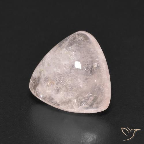 Morganite Flamant rose naturelle Trillion, 2.95 ct, Transparent