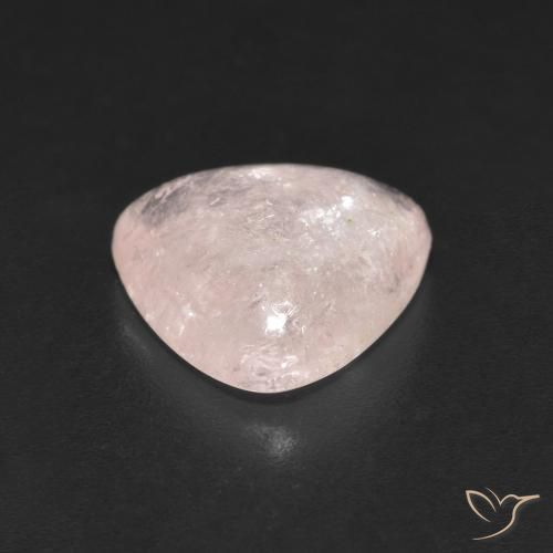 Morganite Flamant rose naturelle Trillion, 2.95 ct, Transparent