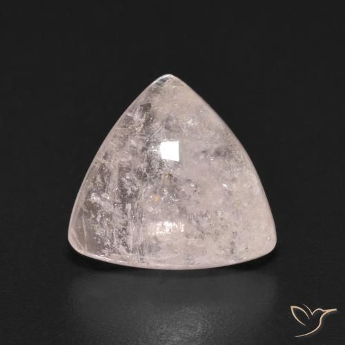 2.83ct Naturel Flamant rose Morganite, Trillion, Transparent