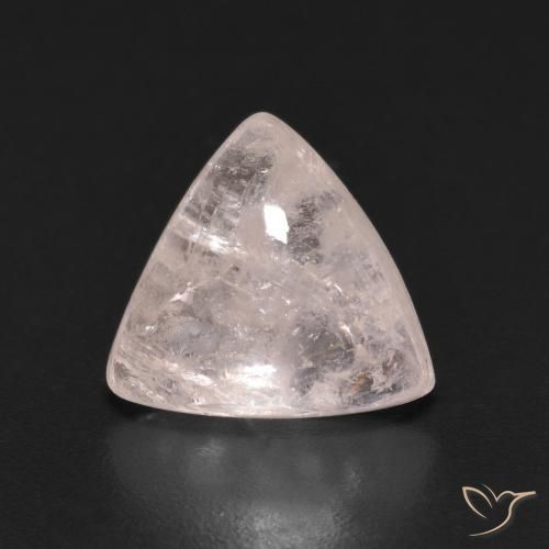 3.09ct Naturel Rose clair Morganite, Trillion, Transparent