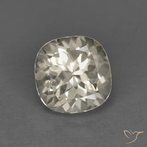 0.89ct Naturel Jaune clair Morganite, Coussin, VS