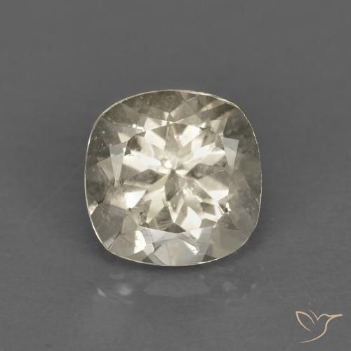 0.82ct Naturel Jaune clair Morganite, Coussin, VS