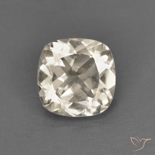 0.78ct Naturel Doré léger Morganite, Coussin, VS