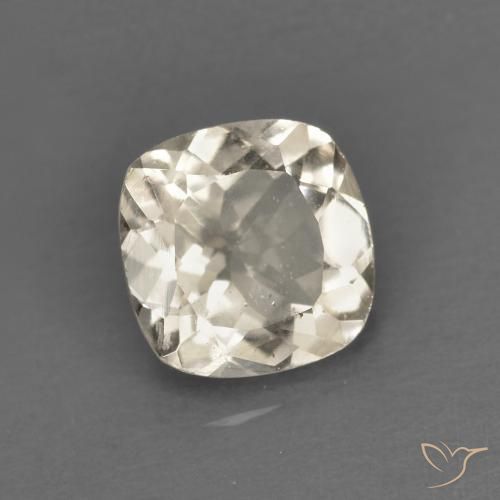 Morganite Doré léger naturelle Coussin, 0.78 ct, VS