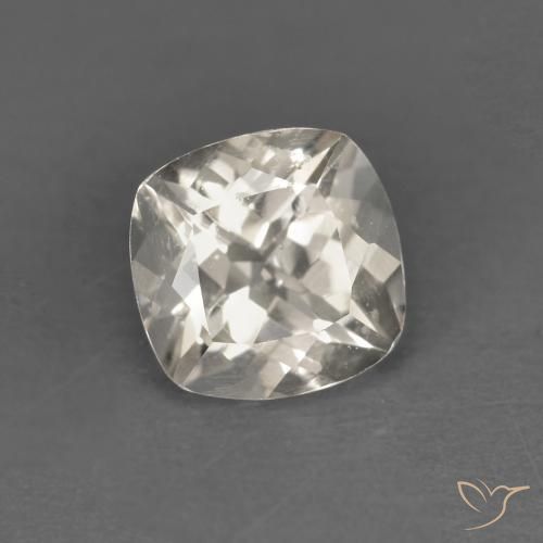 Morganite Doré léger naturelle Coussin, 0.82 ct, VS
