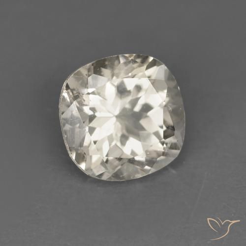 Morganite Doré léger naturelle Coussin, 0.90 ct, VS