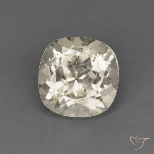 0.87ct Naturel Doré léger Morganite, Coussin, VS