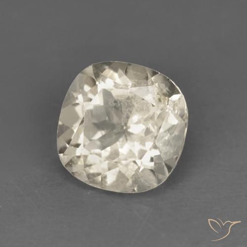 Morganite Doré léger naturelle Coussin, 0.87 ct, VS