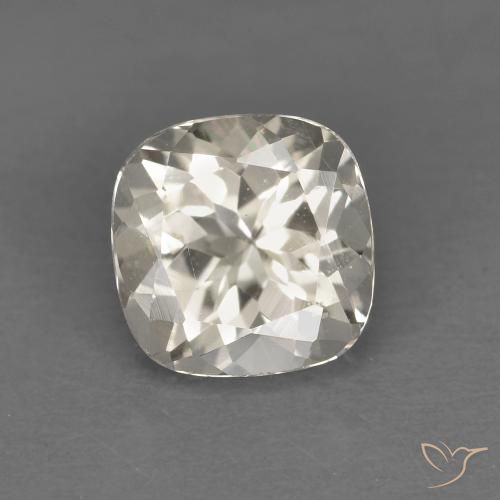 0.95ct Naturel Doré léger Morganite, Coussin, VS