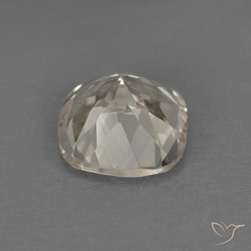 Morganite Doré léger naturelle Coussin, 0.95 ct, VS
