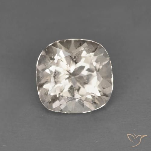 0.77ct Naturel Doré léger Morganite, Coussin, VS