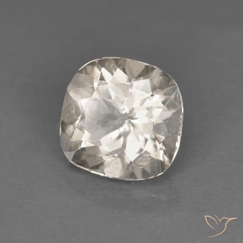 Morganite Doré léger naturelle Coussin, 0.77 ct, VS