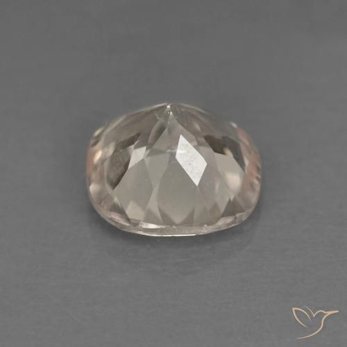 Morganite Doré léger naturelle Coussin, 0.77 ct, VS