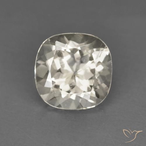0.99ct Naturel Doré léger Morganite, Coussin, VS