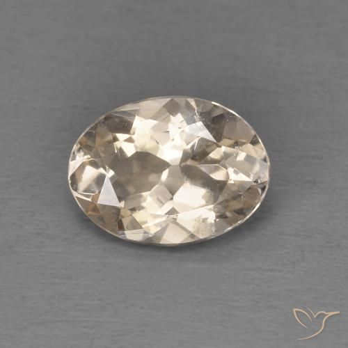 1.12ct Naturel Doré léger Morganite, ovale, VS