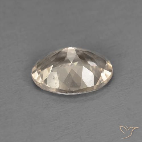 Morganite Doré léger naturelle ovale, 1.12 ct, VS