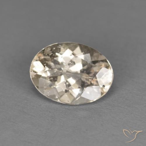 1.02ct Naturel Doré léger Morganite, ovale, VS