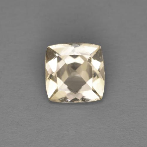 Morganite doré naturelle coupe coussin, 0,68 ct, VS