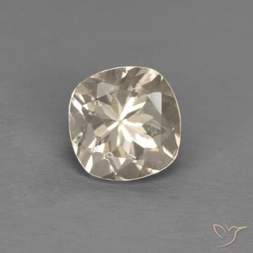 Morganite Doré léger naturelle Coussin, 1.00 ct, VS