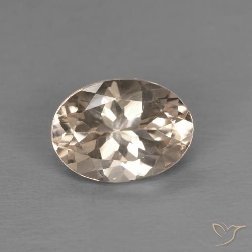 1.14ct Naturel Saumon Rose Morganite, ovale, VVS-VS