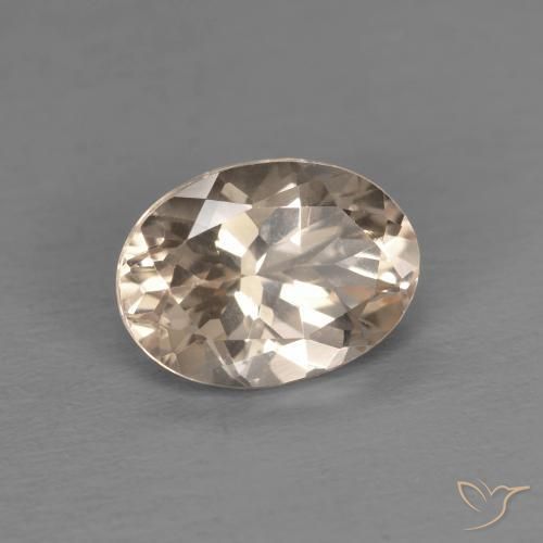 Morganite Saumon Rose naturelle ovale, 1.14 ct, VVS-VS