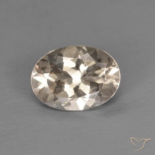 1.12ct Naturel Doré léger Morganite, ovale, VVS-VS