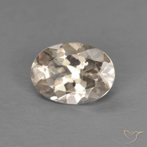 Morganite Doré léger naturelle ovale, 1.12 ct, VVS-VS