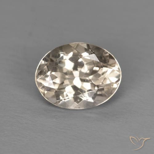 1.06ct Naturel Doré léger Morganite, ovale, VVS-VS
