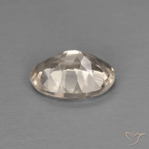 Morganite Doré léger naturelle ovale, 1.06 ct, VVS-VS