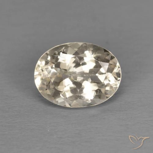 1.26ct Naturel Doré léger Morganite, ovale, VS