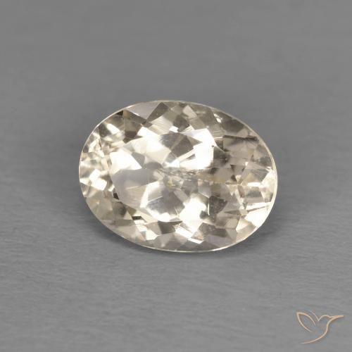 Morganite Doré léger naturelle ovale, 1.26 ct, VS