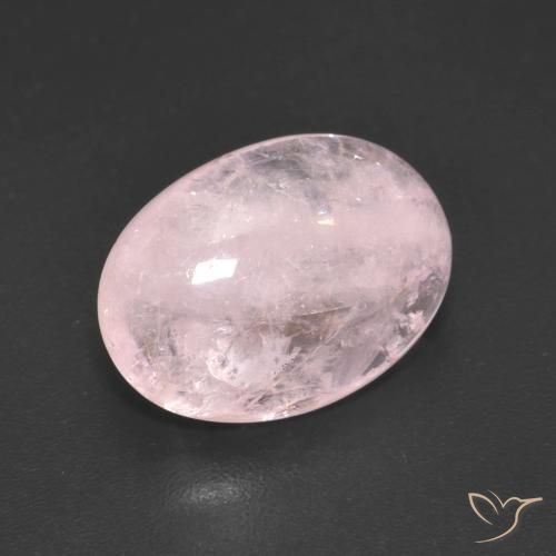 Morganite Rose clair naturelle ovale, 5.01 ct, Translucide