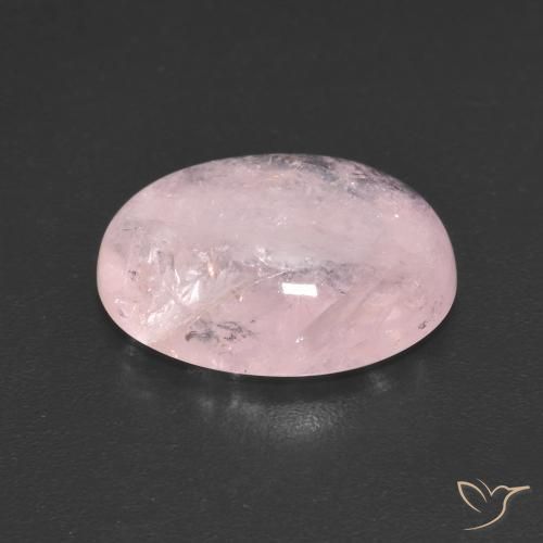 Morganite Rose clair naturelle ovale, 5.01 ct, Translucide