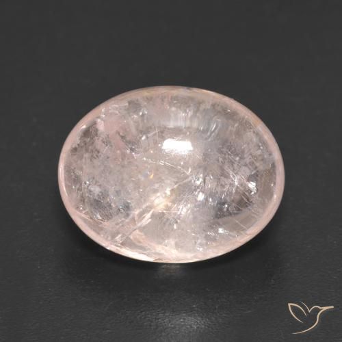 6.61ct Naturel Rose corail léger Morganite, ovale, Translucide