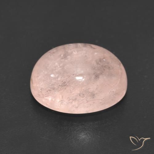 Morganite Rose moyen naturelle ovale, 5.18 ct, Translucide