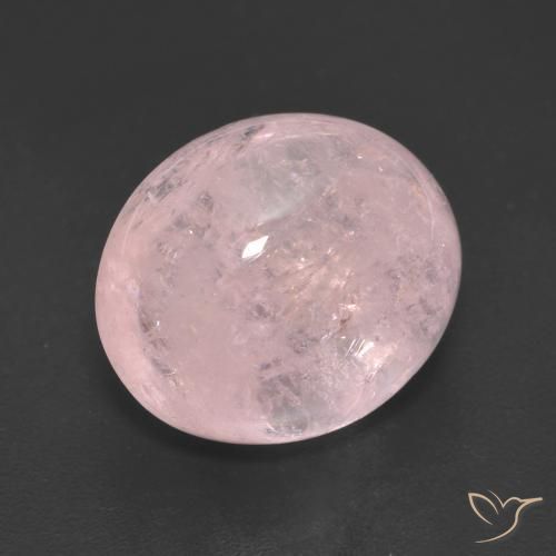 Morganite Rose vif naturelle ovale, 7.52 ct, Translucide