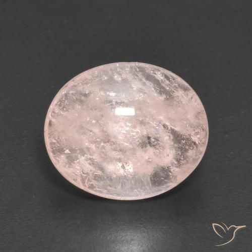 3.55ct Naturel Rose clair Morganite, ovale, Transparent